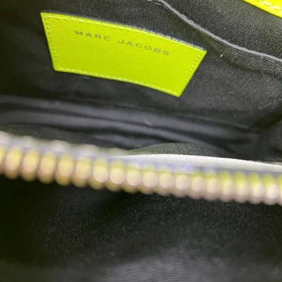 Neon Yellow and Gray Women's Handbag - Picture 7 of 9